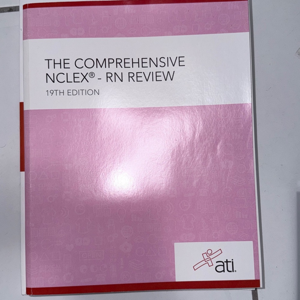 ATI Pink NCLEX-RN Review Book 19 edition